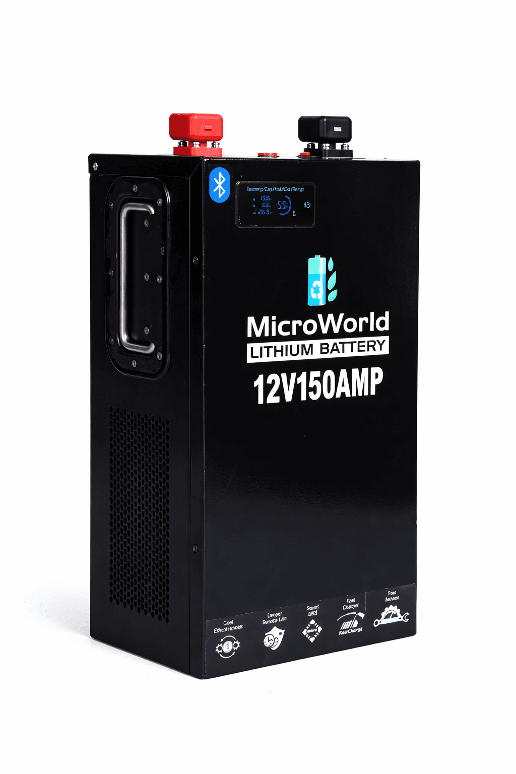 MicroWorld 12V 150Ah Lithium Battery (Smart BMS)