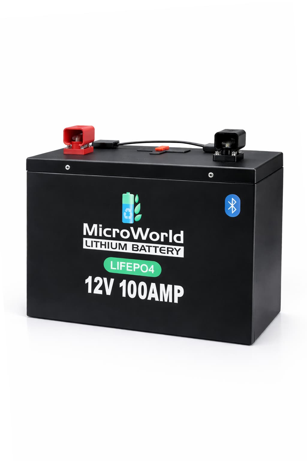 MicroWorld 12V 100Ah Smart Lithium Battery (Bluetooth & App) view 2