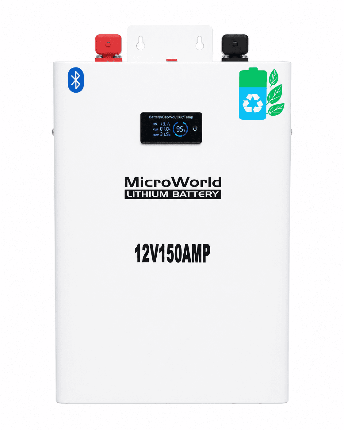 MicroWorld 12V 150Ah Smart Lithium Battery (Bluetooth & App)