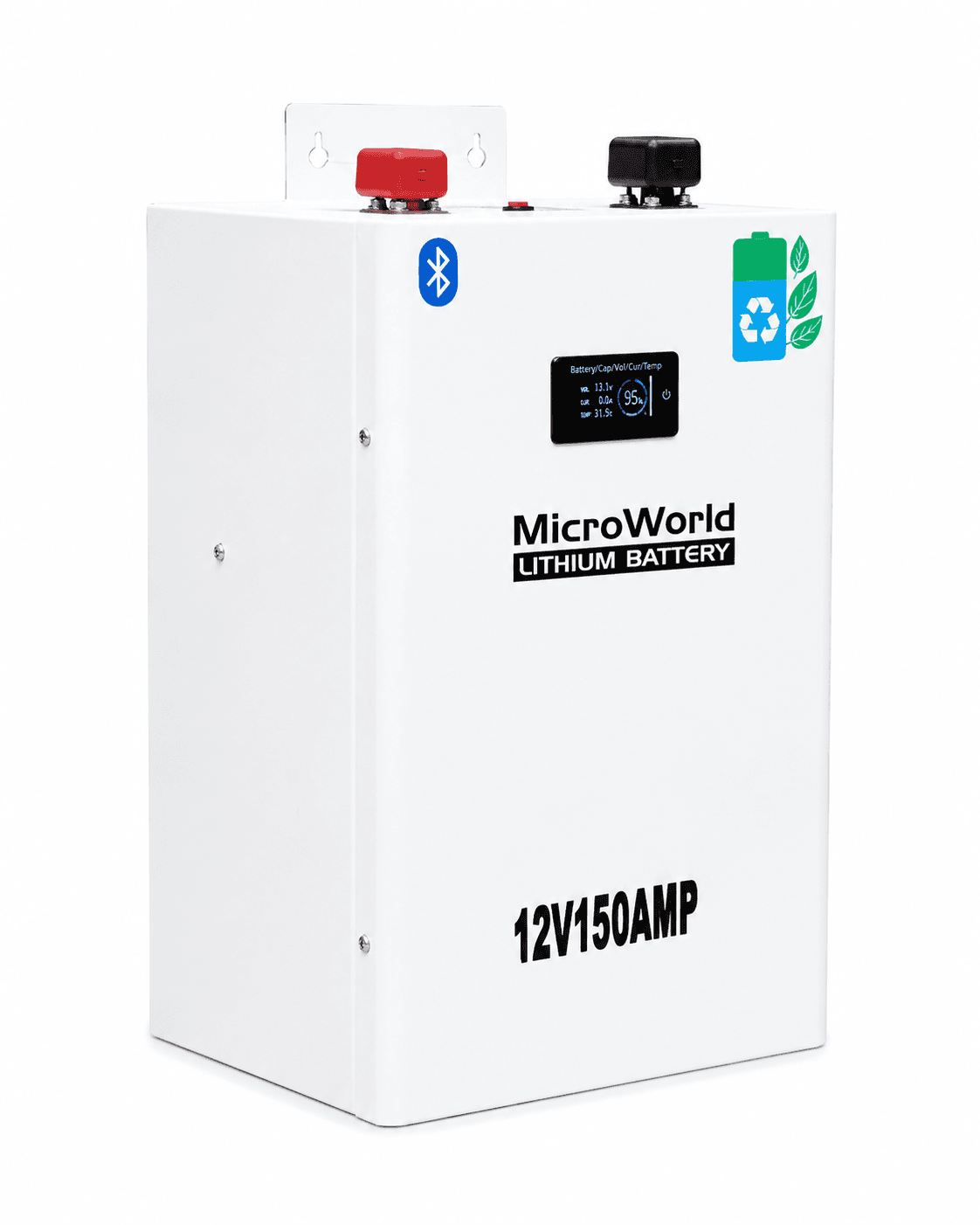 MicroWorld 12V 150Ah Smart Lithium Battery (Bluetooth & App) view 2