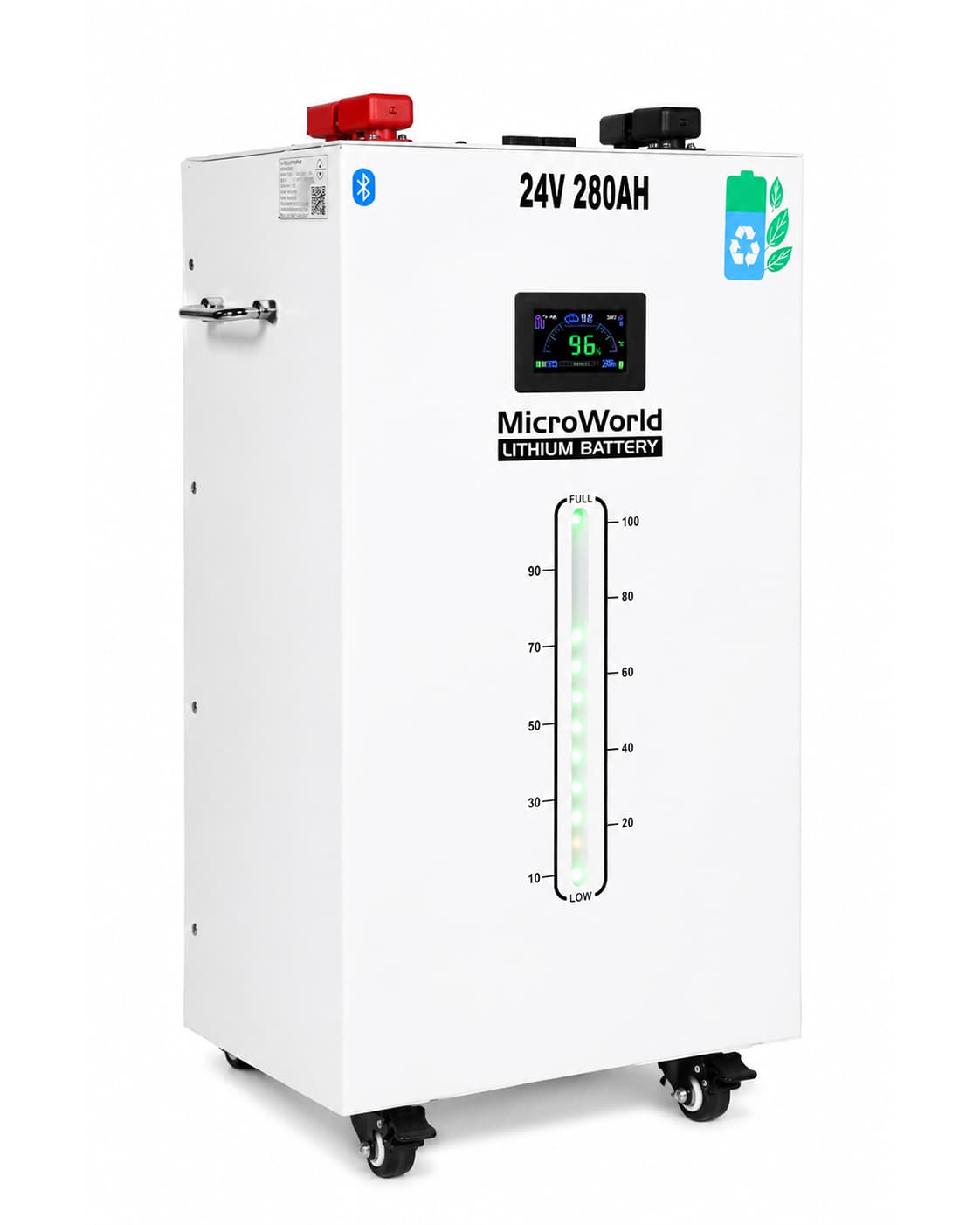 MicroWorld 24V 280Ah Smart Lithium Battery (with Built-in Fire Extinguisher) view 2