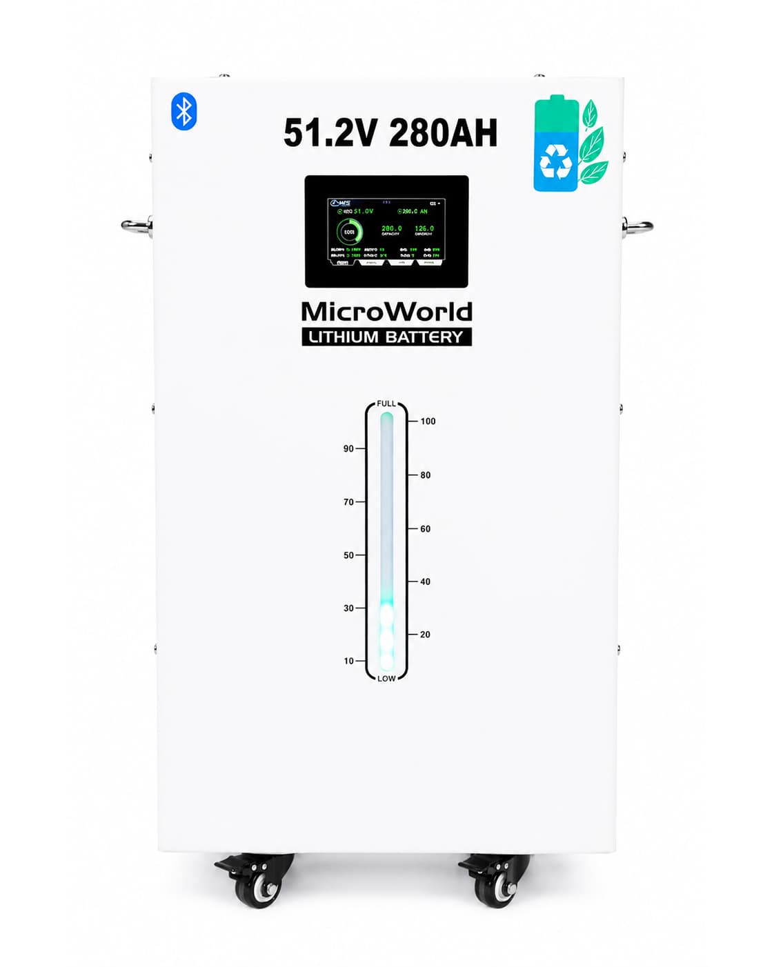 MicroWorld 51.2V 280Ah Smart Lithium Battery (with Built-in Fire Extinguisher)
